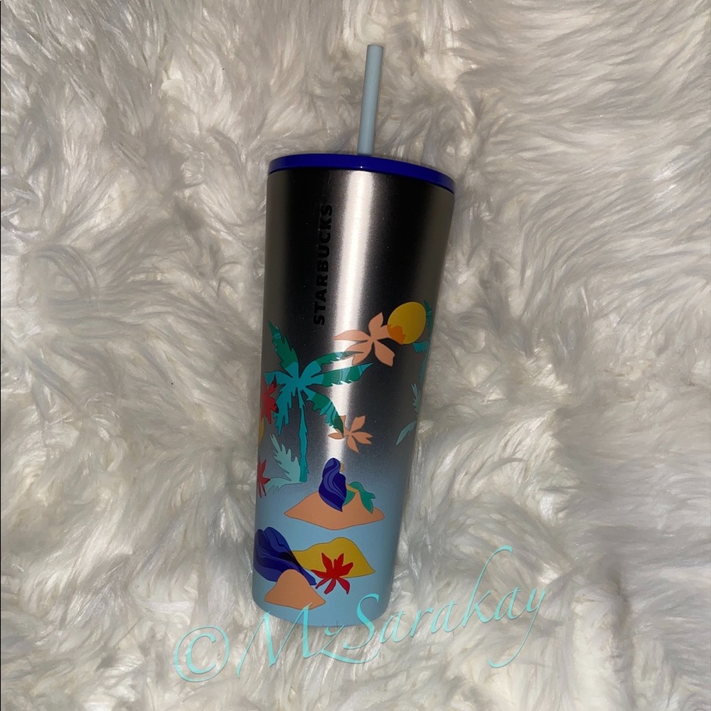 Summer Starbucks Stainless Steel mermaid beach